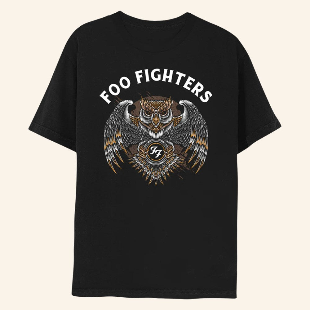 Foo Fighters Merch Foo Fighters Owl T-Shirt Gift Ideas For Rock Lovers - Roseregae
