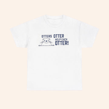 Freddy Carter Wearing Otters Otter Help Each Otter T Shirt - Roseregae
