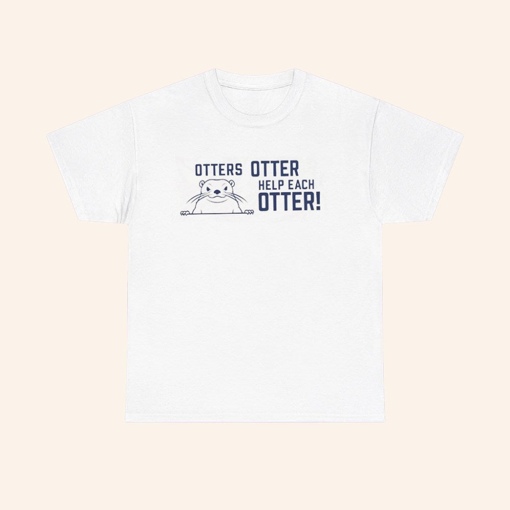 Freddy Carter Wearing Otters Otter Help Each Otter T Shirt - Roseregae