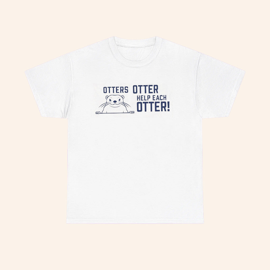 Freddy Carter Wearing Otters Otter Help Each Otter T Shirt - Roseregae