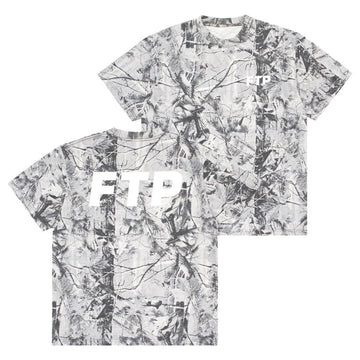 FTP Merch Gray Tree Camo Logo T-Shirt Fthepopulation Merch Gifts For Him - Lily Birch Market