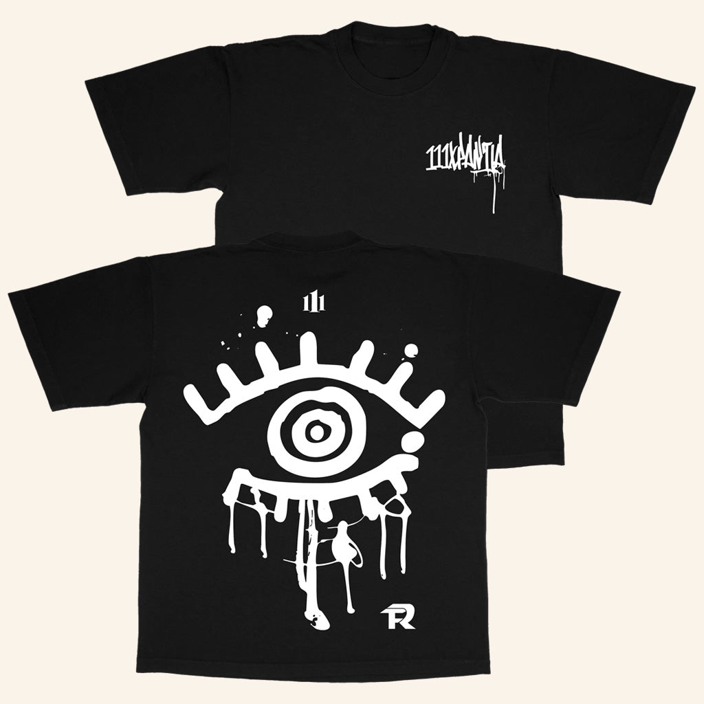 Fuerza Regida Merch 111XPANTIA Black T-Shirt Cool Gifts For Music Lovers - Roseregae
