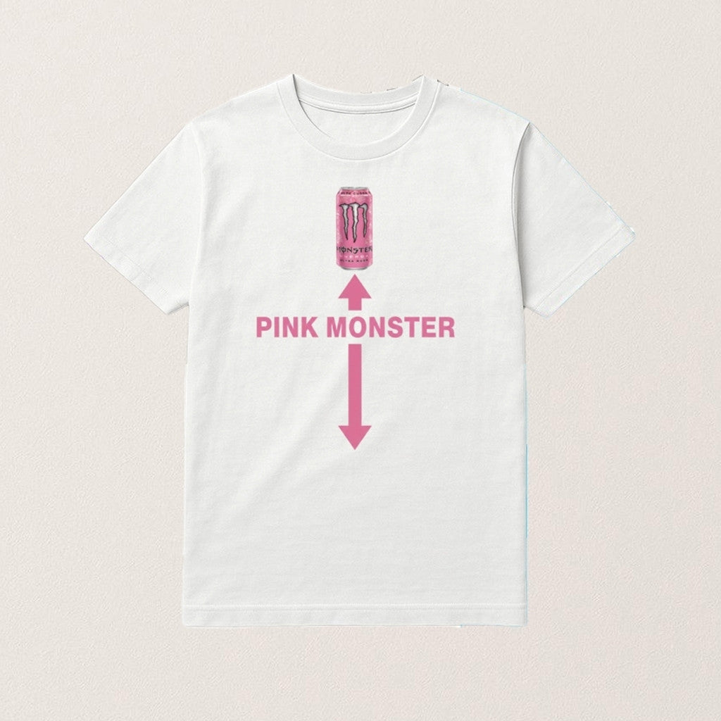 Funny Pink Monster Energy T-Shirt Strawberry Dreams Flavour Gifts For Him - Roseregae