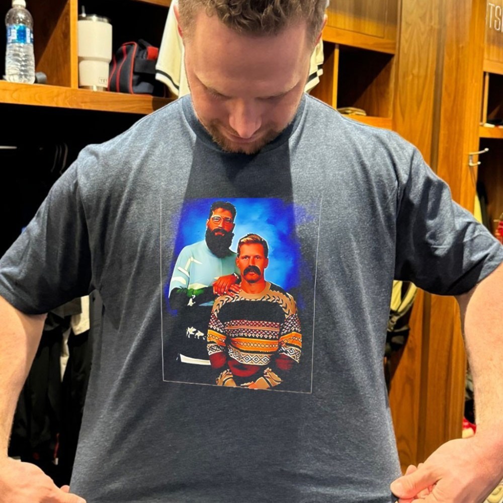 Gabriel Landeskog And Brent Burns Step Brother T Shirt - Roseregae