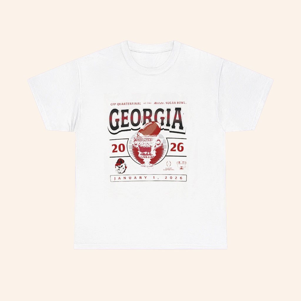 Georgia Bulldogs Allstate Sugar Bowl Bound 2026 T Shirt - Roseregae