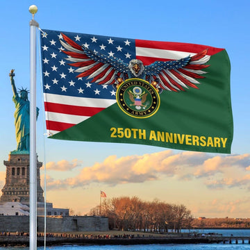 250th Anniversary Of The Army Grommet Flag Gifts For Army Veteran Patriotic Home Decor