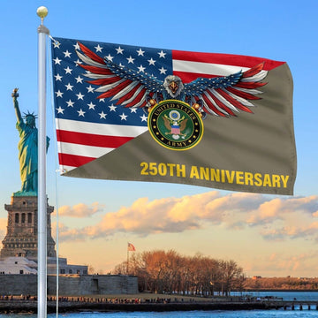 250th Anniversary Of The Army Grommet Flag Gifts For Army Veteran On Father's Day