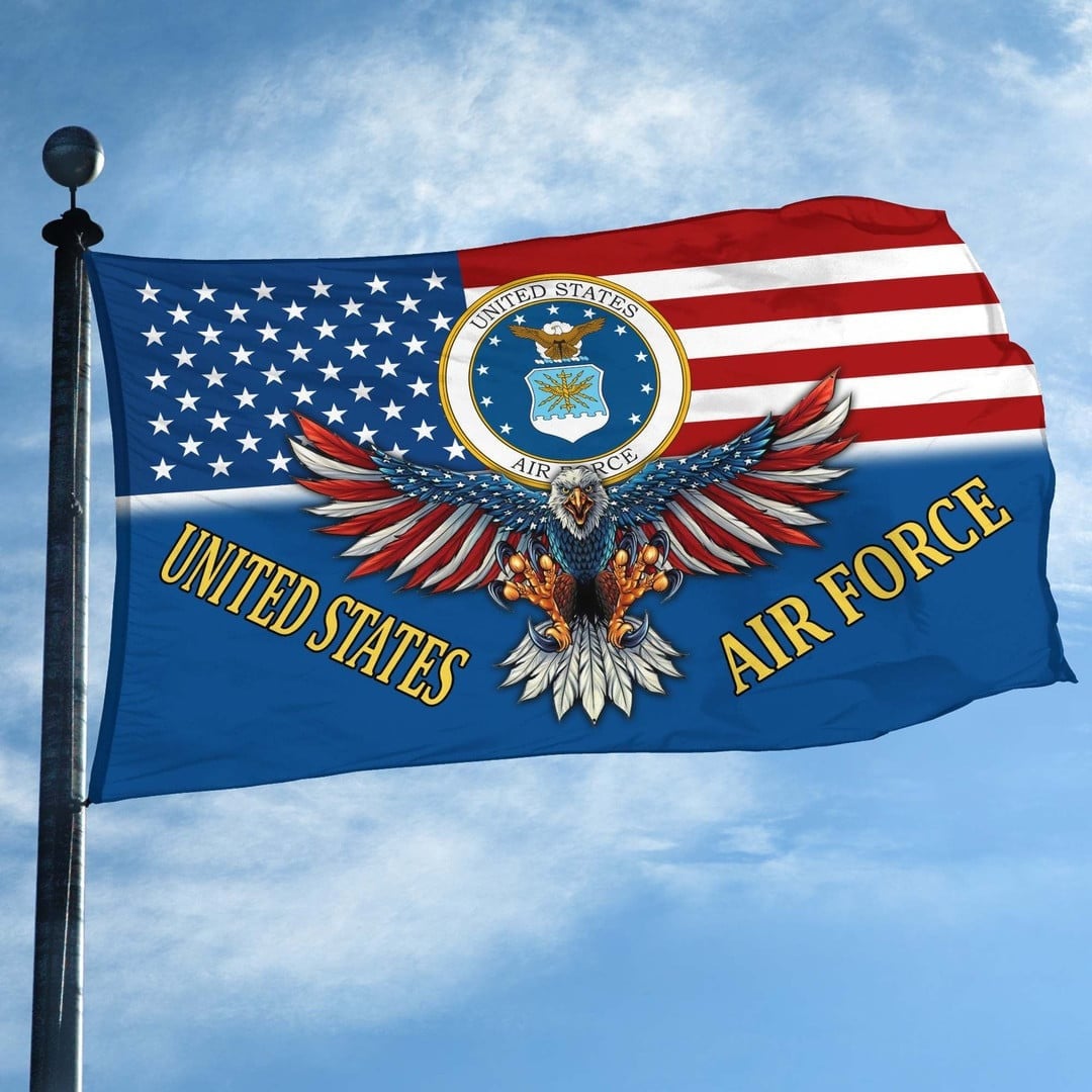 US Air Force Flag Gifts For US Veteran on Independence Day Patriotic Pride Decor