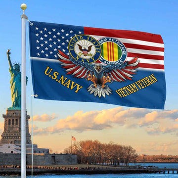 US Navy Vietnam Veteran Flag Best Gifts On Father's Day for Vietnam Veteran