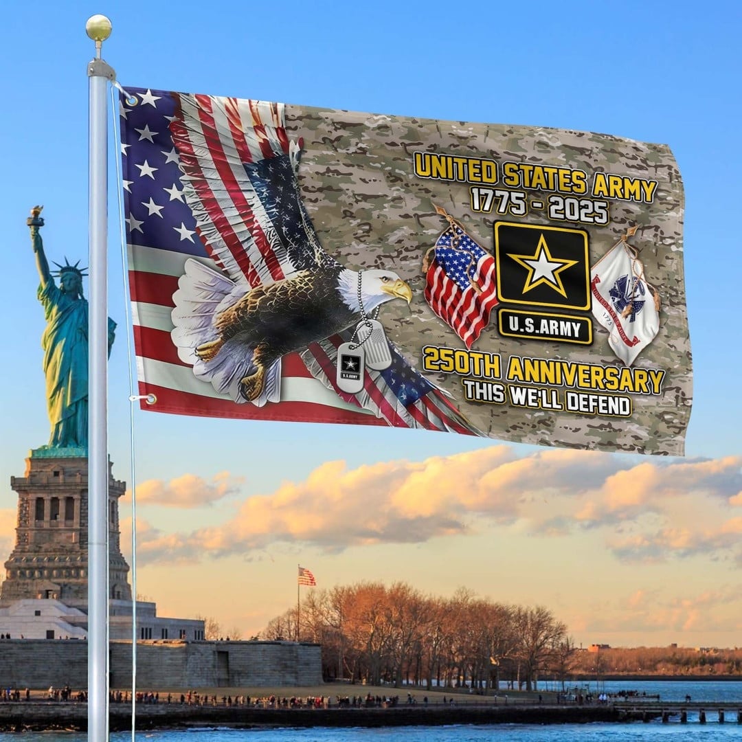 250th Anniversary Of The Army Flag US Army Tribute Gift Fourth of July Merch Decor