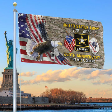 250th Anniversary Of The Army Flag US Army Tribute Gift Fourth of July Merch Decor