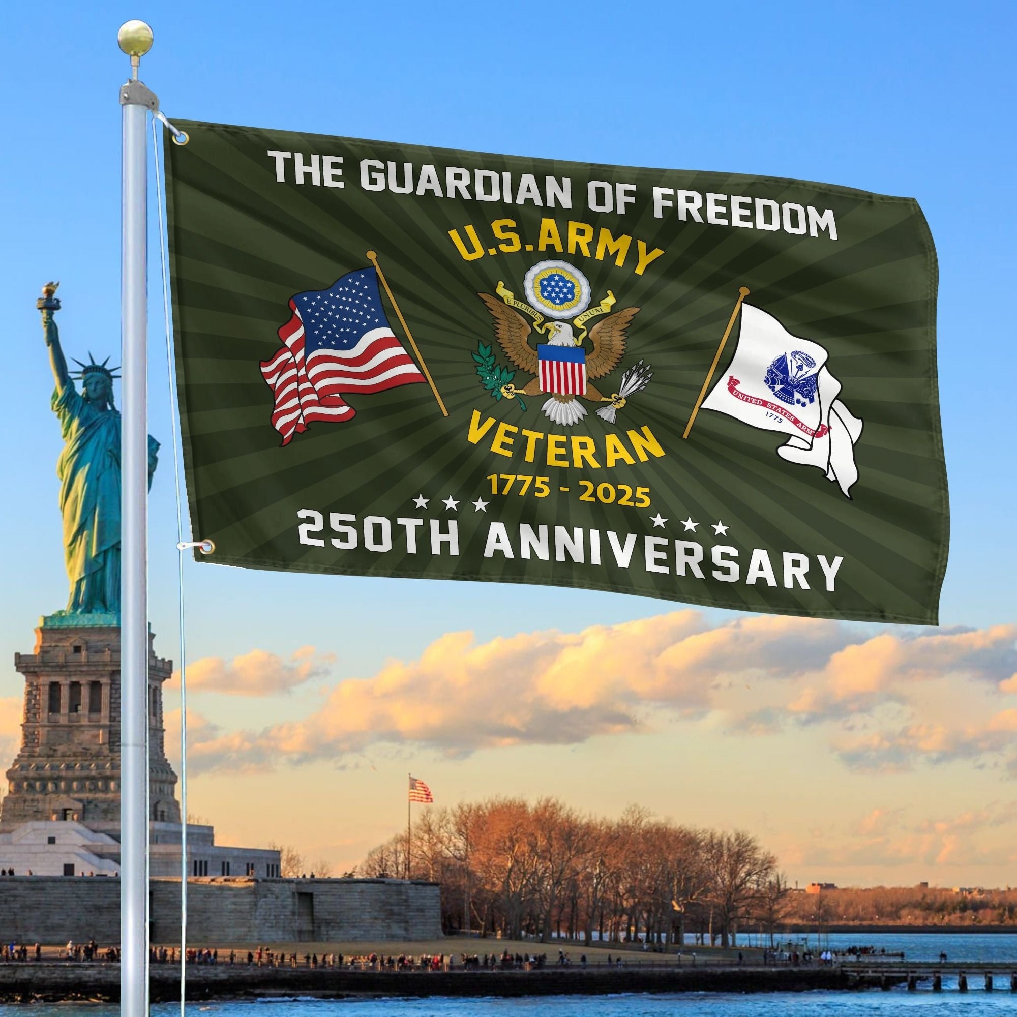 250th Anniversary Of US Army Flag Best Gifts On Father's Day for Army Veteran Dad