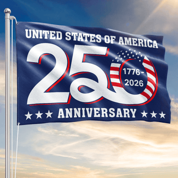 250th Anniversary Flag 1776 2026 United States of America Flag Patriotic Decor