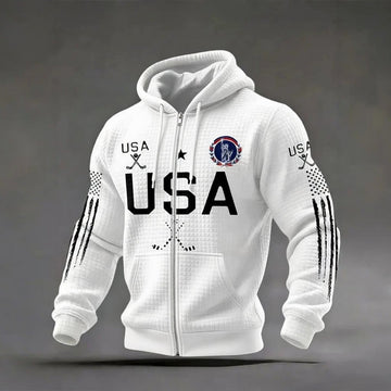 Team USA Hockey 2026 Champions Zip Hoodie USA Hockey Olympic Merch Fan Gift For Men