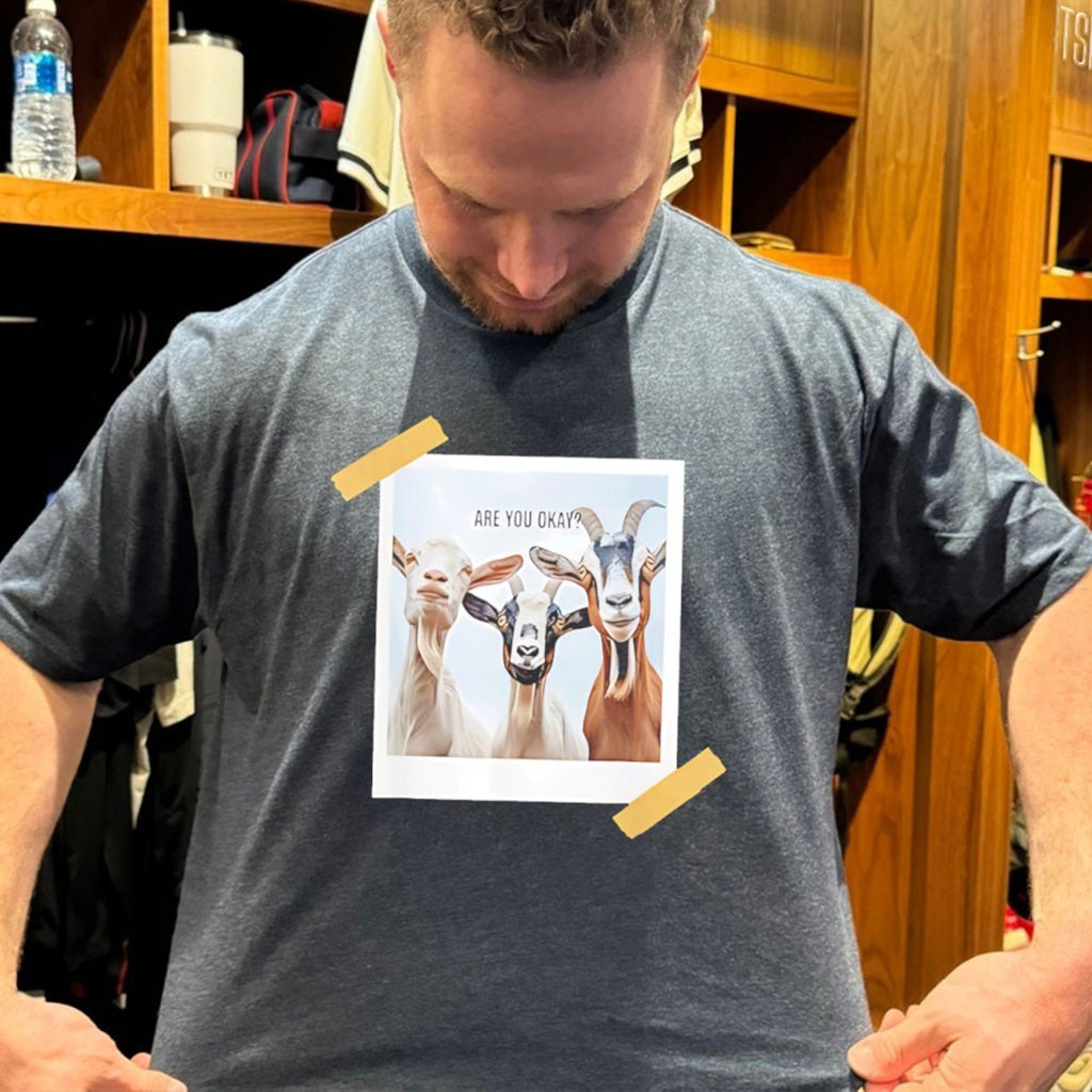 Goats Selfies Are You Okay T Shirt - Roseregae