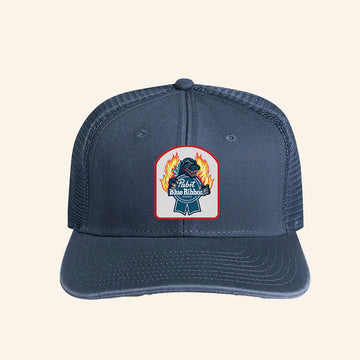Godzilla Merch Godzilla X PBR Flame Trucker Hat Gift Ideas For Husband - Rose Regae