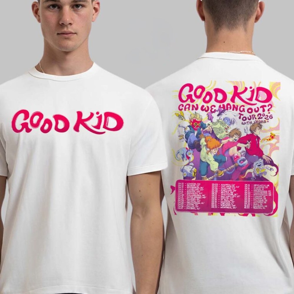 Good Kid Band Can We Hang Out Tour 2026 With Inoha World Tour Schedule Dates T-Shirt - Roseregae
