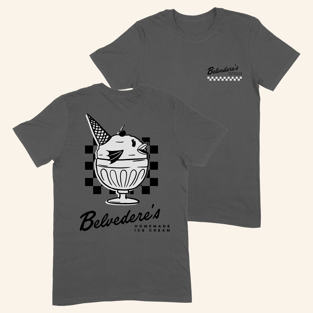 Good Mythical Morning Merch Belvedere's Homemade Ice Cream T-Shirt Present For Wife - Roseregae