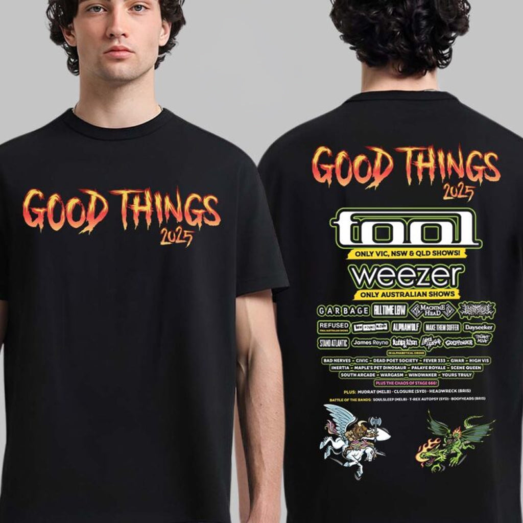 Good Things Festival 2025 Full Lineup Australia And New Zealand Shows On December 5 6 7 2025 T-Shirt - Roseregae