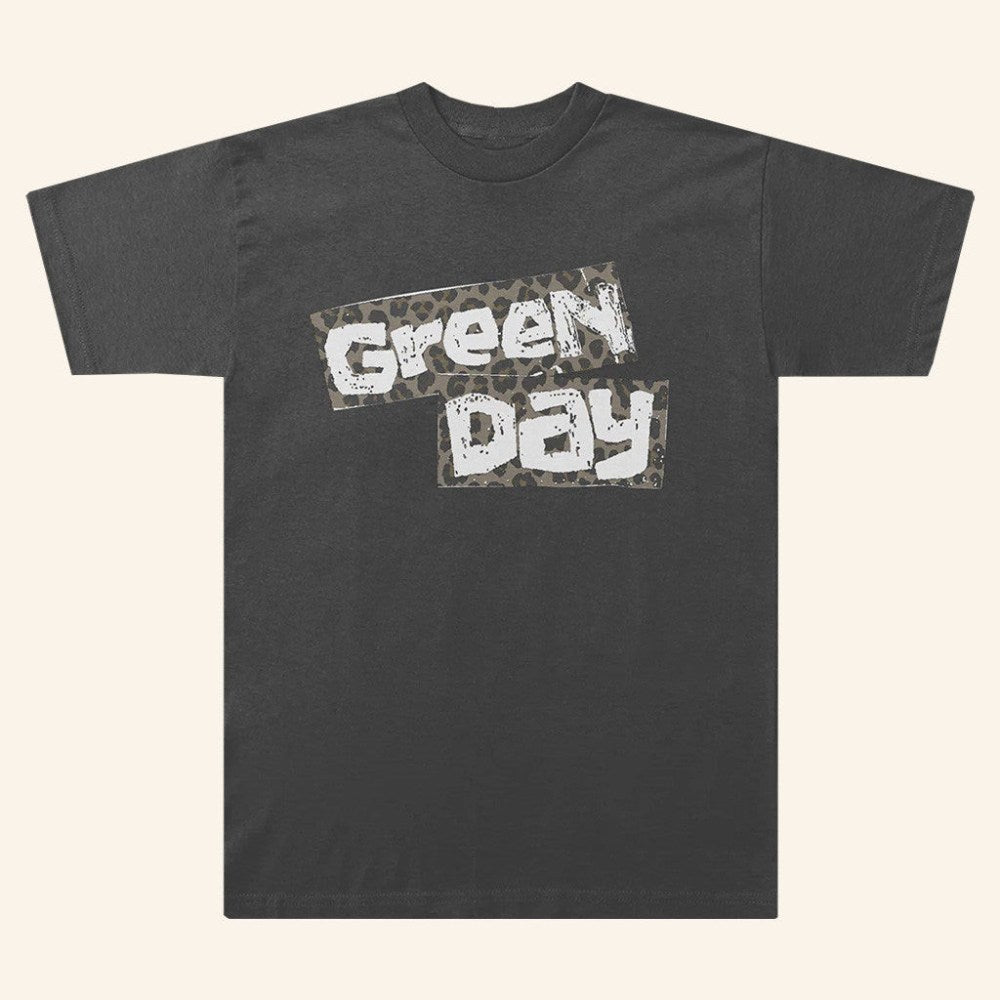 Greenday Merch Cheetah Logo T-Shirt Present For Husband - Roseregae