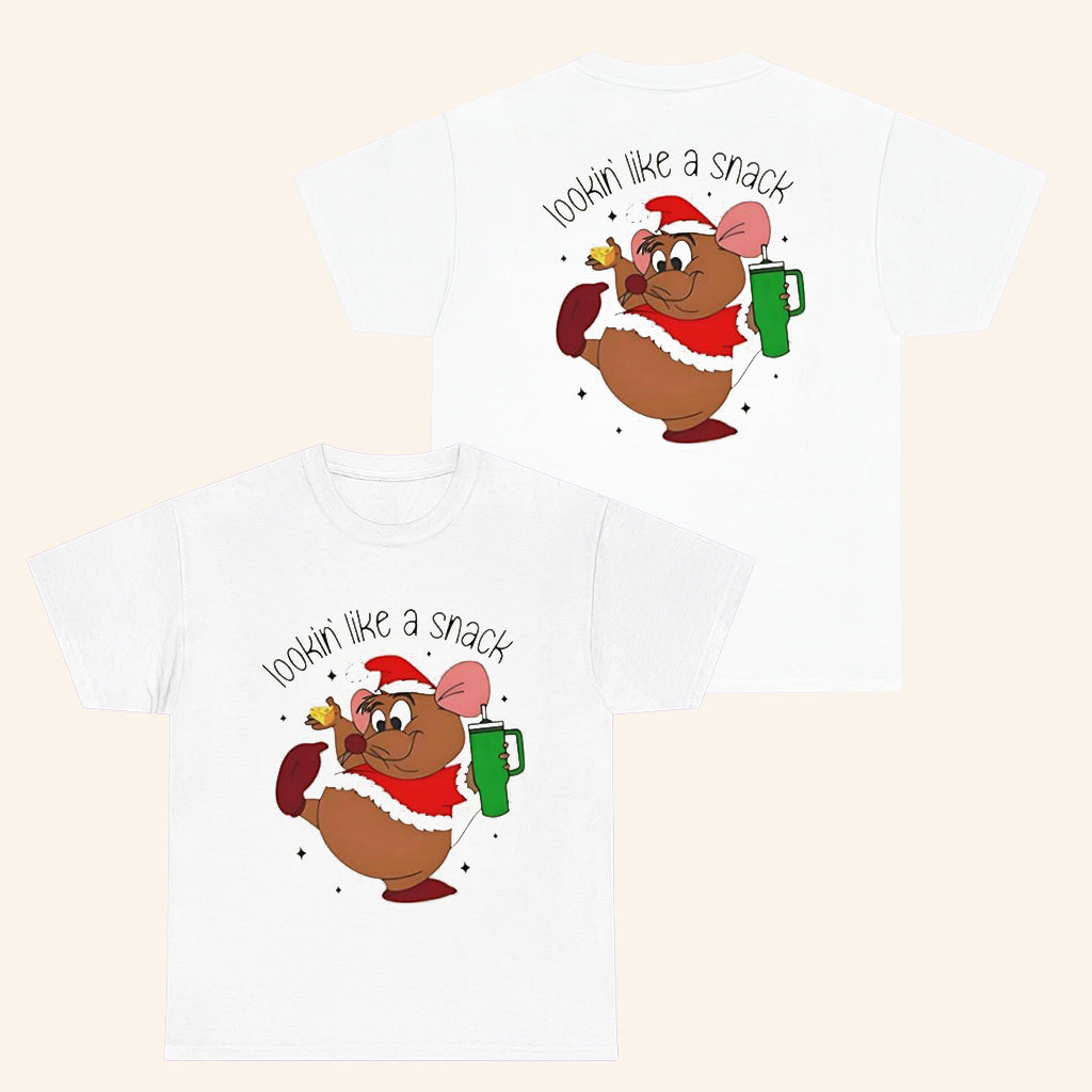 Gus Gus Looking Like A Snack T-Shirt Winter Holiday Apparel Christmas Gifts For Her - Roseregae