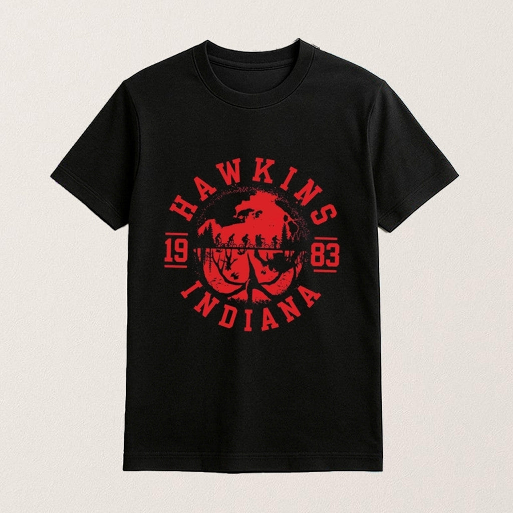 Hawkins Indiana 1983 Upside Down Shirt Strangle Things Merch Gifts For Brothers - Roseregae