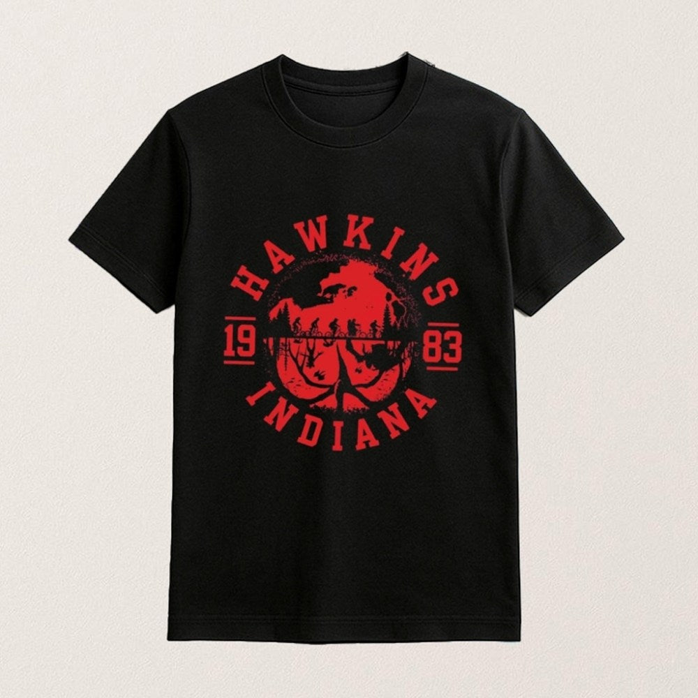 Hawkins Indiana 1983 Upside Down Shirt Strangle Things Merch Gifts For Brothers - Roseregae