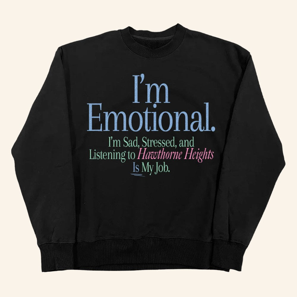 Hawthorne Heights Merch Very Emotional Crewneck Sweatshirt Best Gifts For Rock Band Fans - Rose Regae