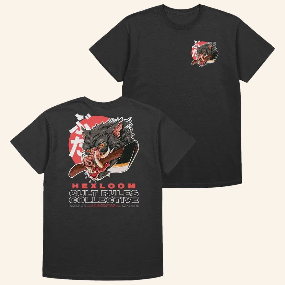 Hexloom Merch Hog Shirt Black Shirt Gift Ideas For Husband - Roseregae