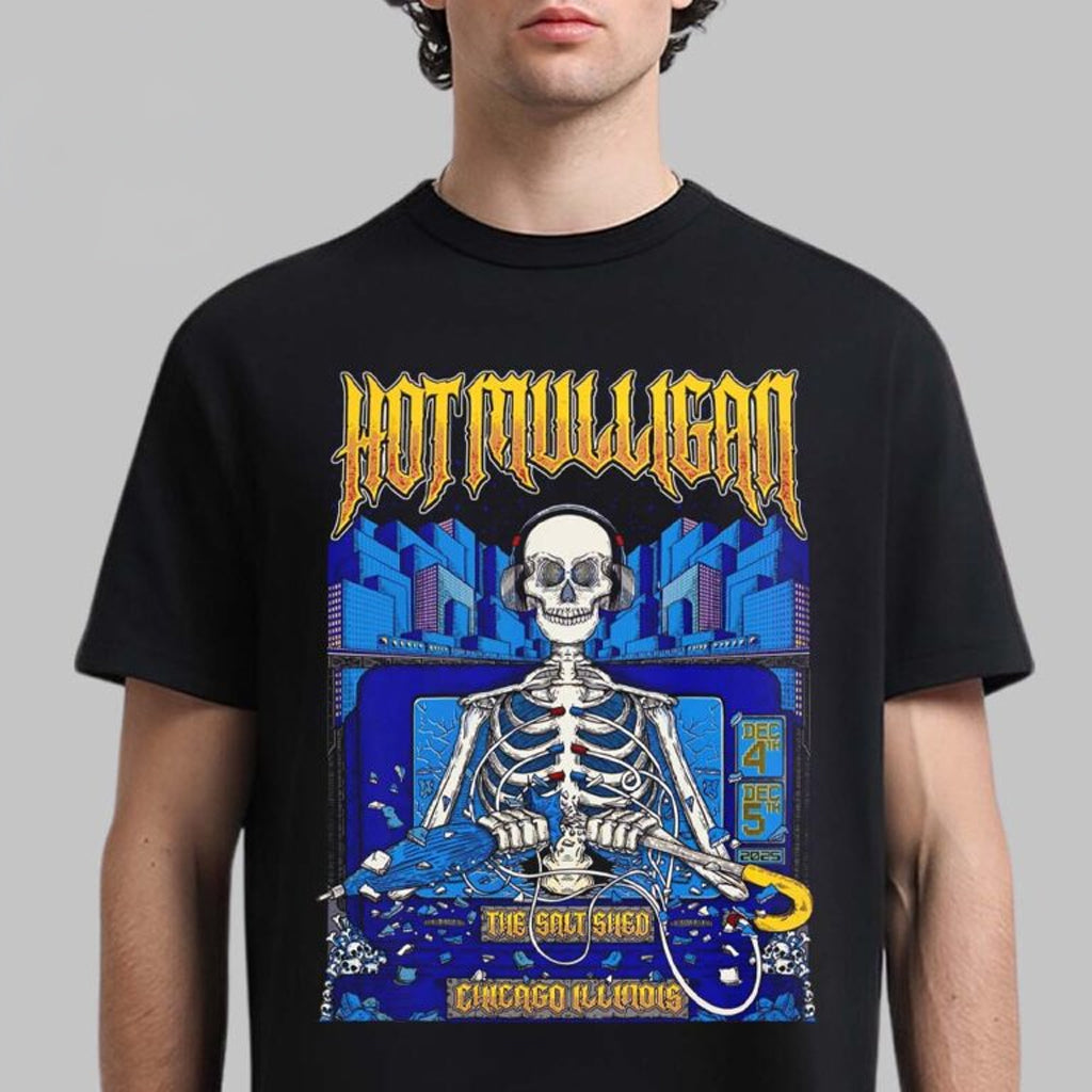 Hot Mulligan Chicago Illinois 2025 Shows Poster At The Salt Shed On December 4 And 5 2025 T-Shirt - Roseregae