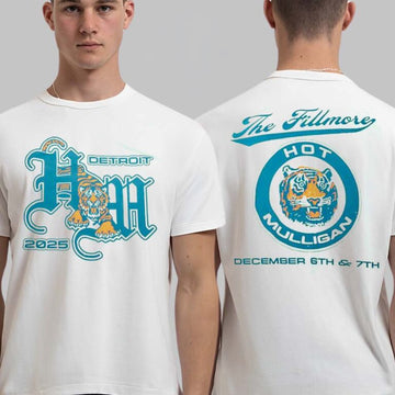 Hot Mulligan Detroit Michigan 2025 Event City At The Fillmore On Dec 6 And 7 2025 Tiger Shirt - Roseregae