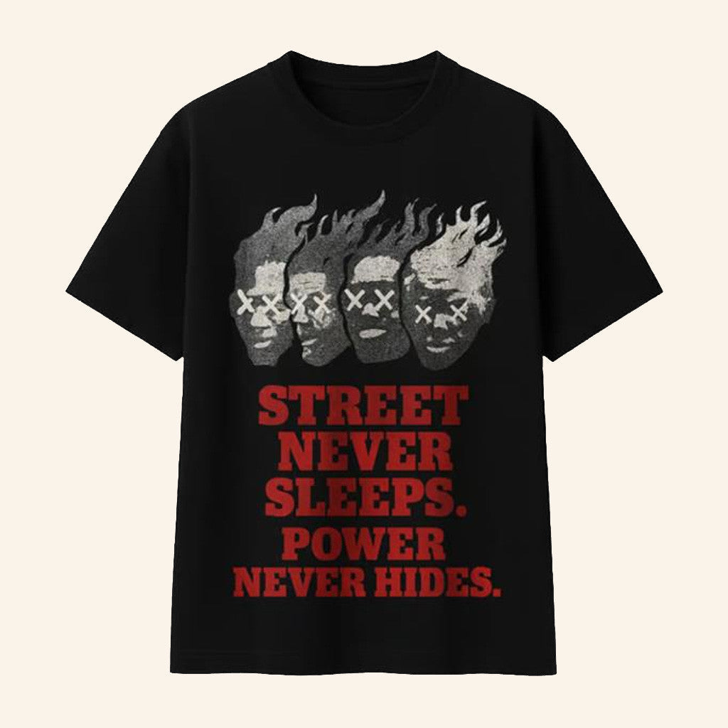 Hotnews Afro Merch Streets Never Sleeps Shirt Present For Husband - Roseregae
