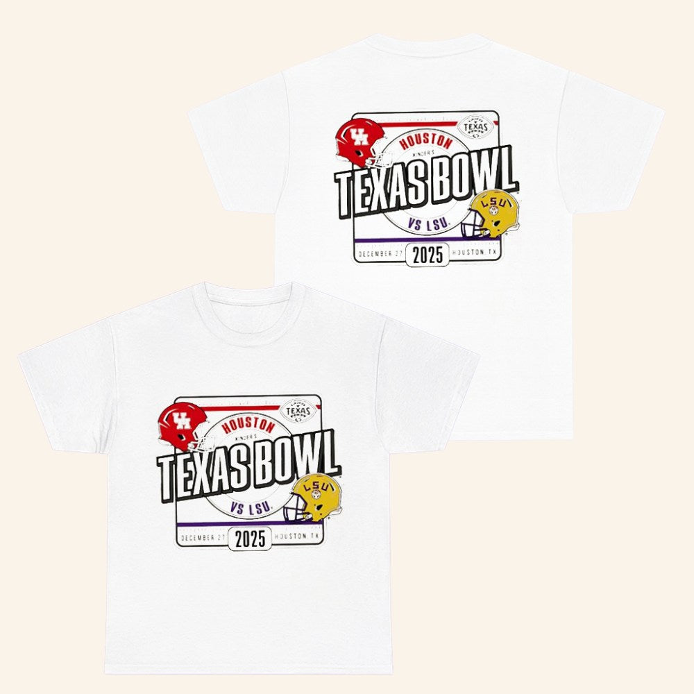 Houston Vs LSU 2025 Texas Bowl Bound T Shirt Fan Merch Football Related Gifts - Roseregae