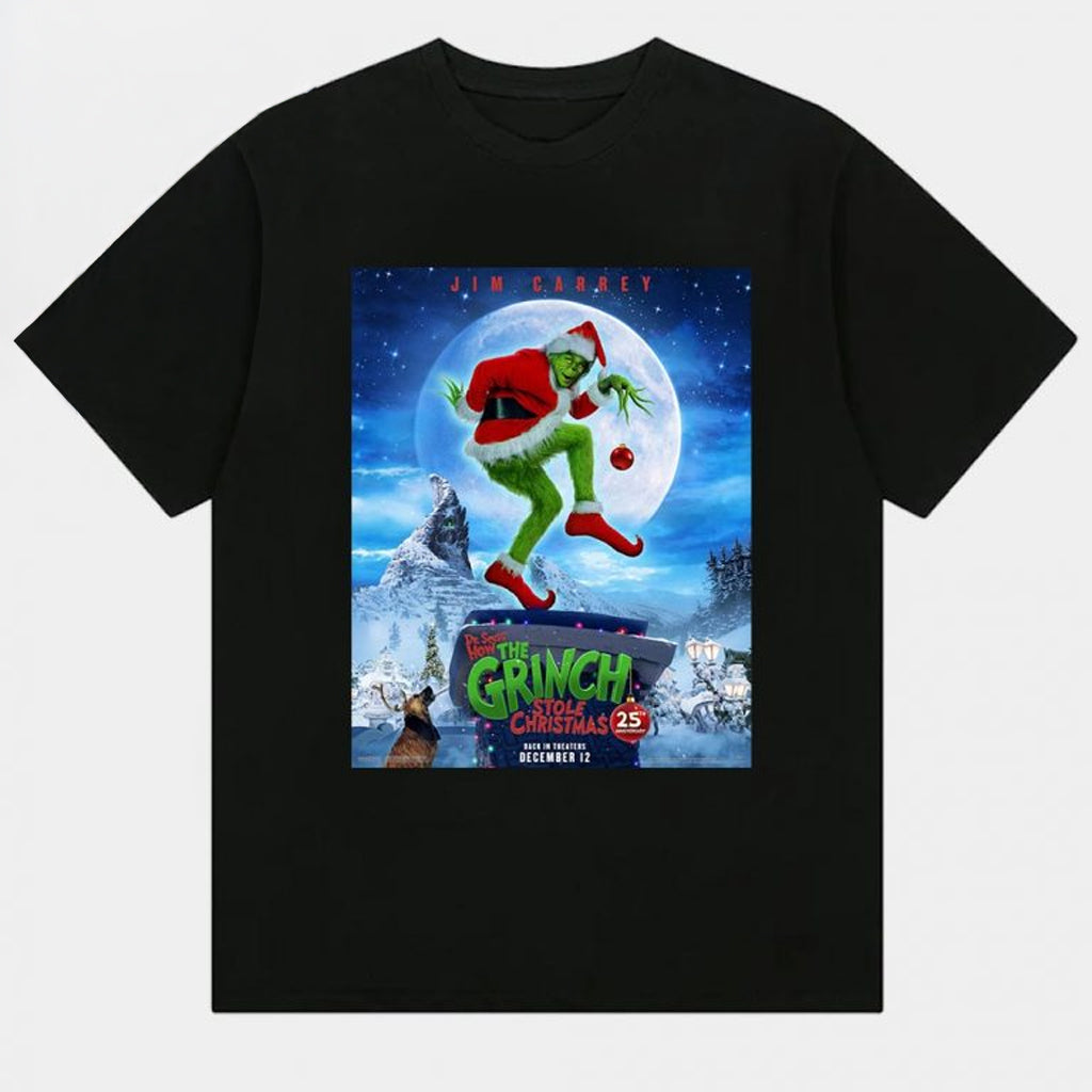 How The Grinch Stole Christmas 25th Anniversary T-Shirt Grinch Merch Xmas Presents For Son - Roseregae