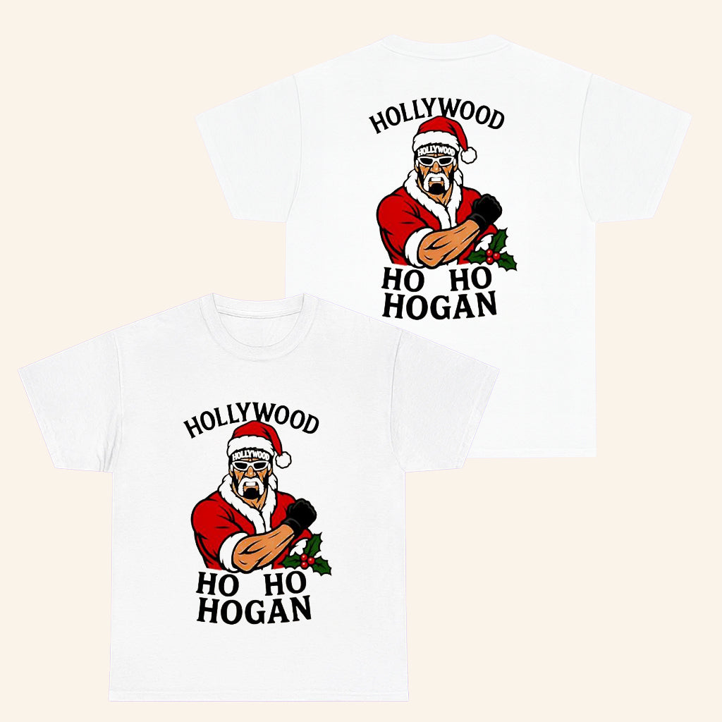 Hulk Hogan Merch Hollywood Ho Ho Hogan T-Shirt Christmas Gifts For Brothers - Roseregae