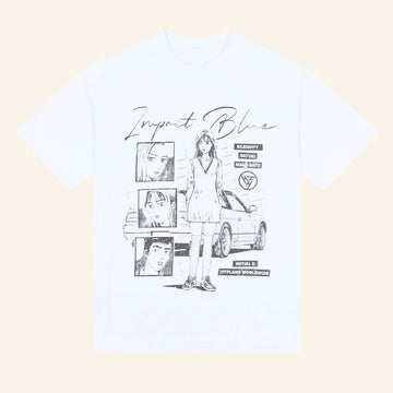 Hypland Merch Initial D Impact Blue Shirt Gifts Ideas For Racing Lovers - Roseregae