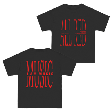 I Am Music Merchandise Playboi Carti All Red T-Shirt Gifts For Rapper Fans - Roseregae