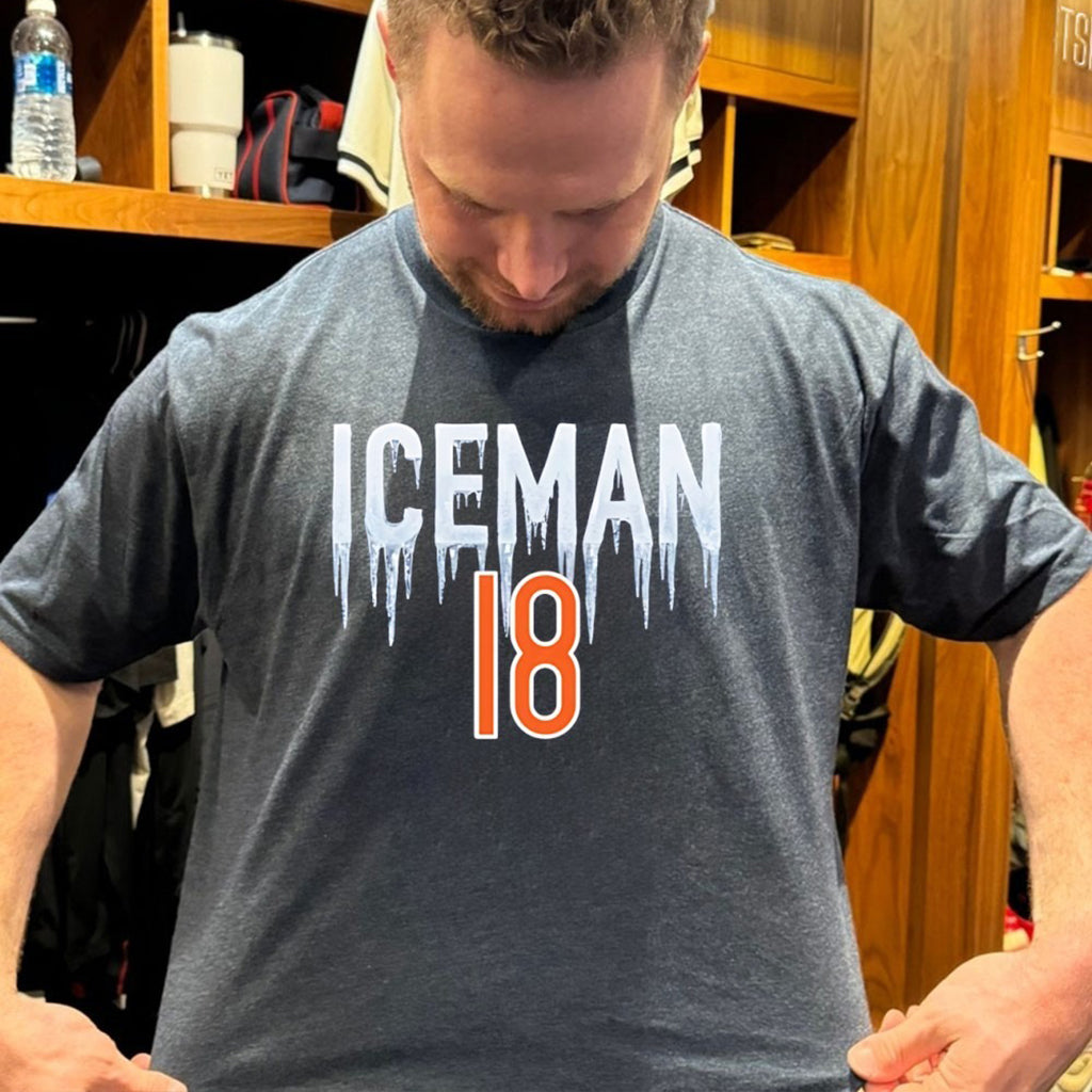 Iceman 18 Caleb Williams Chicago Bears Football T Shirt - Roseregae