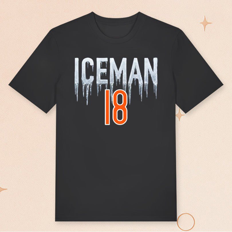 Iceman 18 T-Shirt Caleb Williams Chicago Football Shirt Gifts For Football Fans - Roseregae