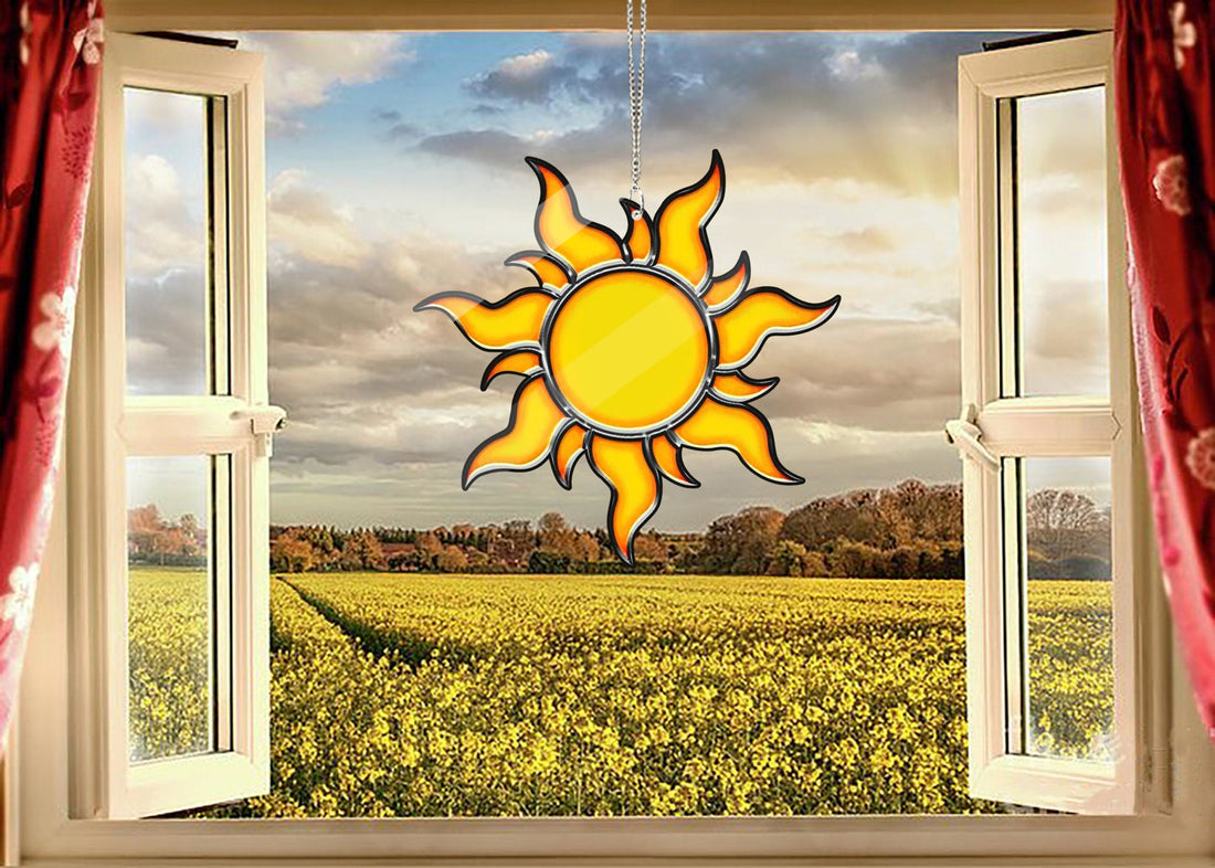 Acrylic Sun Window Hanging, Sun Home Decor, Window Decor, Gift For Her, New Home Decor, Yard Decor, Sun Decor, NOT suncatcher