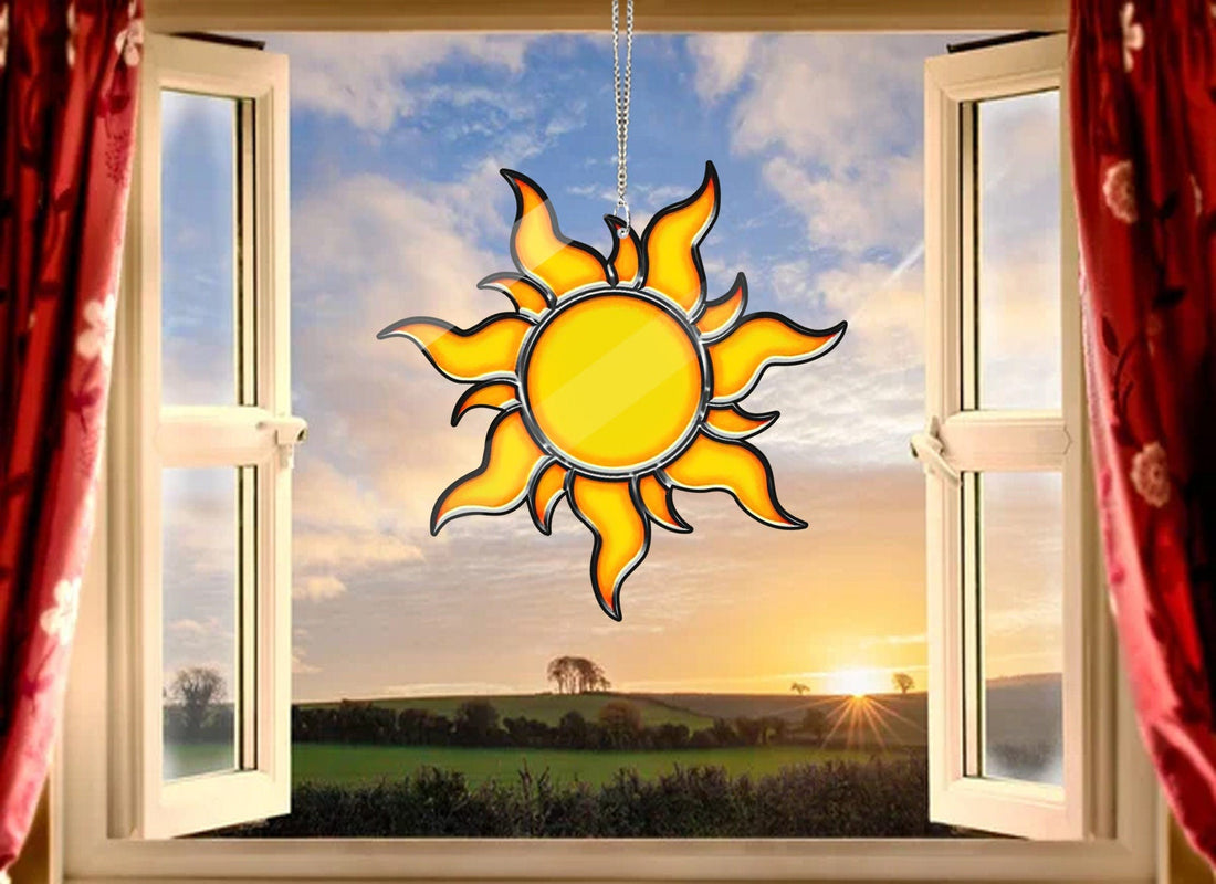 Acrylic Sun Window Hanging, Sun Home Decor, Window Decor, Gift For Her, New Home Decor, Yard Decor, Sun Decor, NOT suncatcher