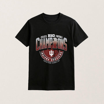 Indiana Football Merch 2025 Big Football Champions T-Shirt Gifts Ideas For Brothers - Roseregae
