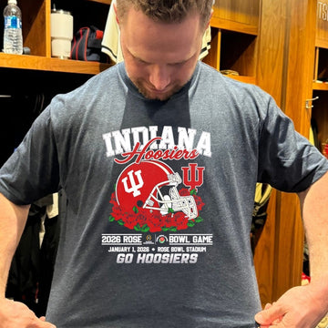Indiana Hoosiers 2026 Rose Bowl Game Go Hoosiers Helmet T Shirt - Roseregae