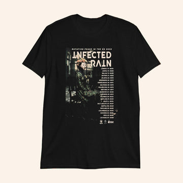 Infected Rain Merch Mutation Phase In The US 2026 Tour T-Shirt Gifts For Music Fans - Roseregae