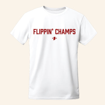 Inforindiana Merch Flippin' Champs White T-Shirt Best Birthday Gift For Brothers - Roseregae
