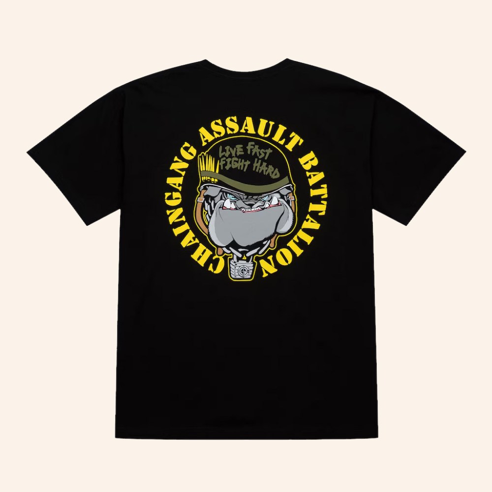 John Cena Chain Gang Assault Battalion Live Fast Fight Hard Bulldog Cross Hair T-Shirt Gifts - Roseregae