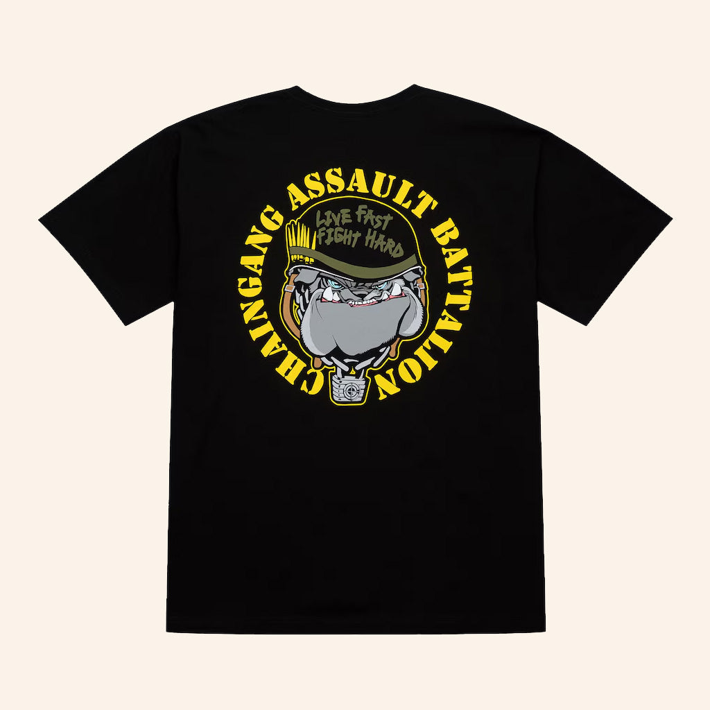 John Cena Chain Gang Assault Battalion Live Fast Fight Hard Bulldog Cross Hair T-Shirt Gifts - Roseregae