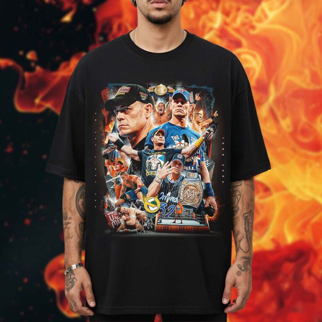 John Cena Merch WWE Thank You Cena The Greatest Of All Time T-Shirt Gifts Ideas For Brothers - Roseregae