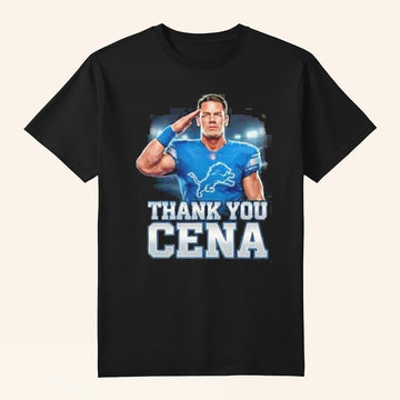 John Cena X Detroit Lions Nfl Thank You Cena Wwe Legend Final Match December 13 Retirement Tour 2025 T Shirts - Roseregae