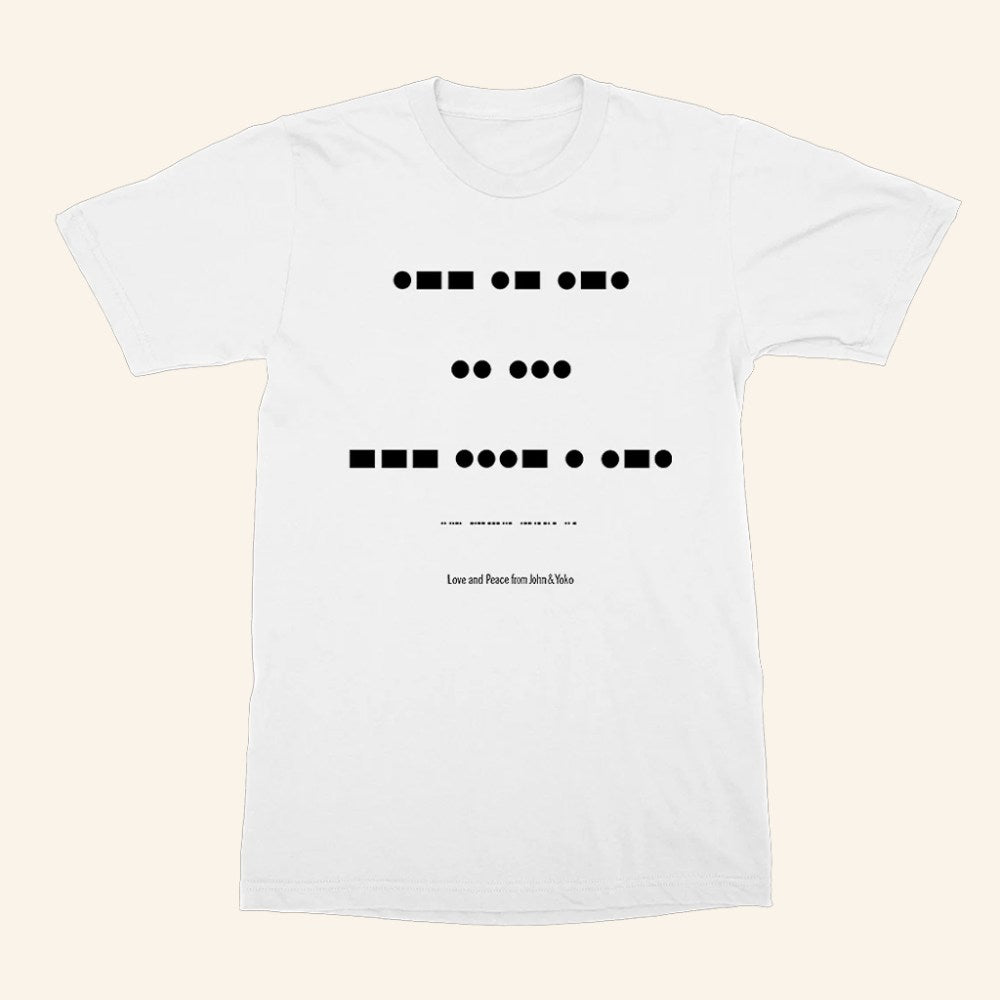 John Lennon Official Merch War Is Over Morse Code T-Shirt Gifts For Music Fans - Roseregae